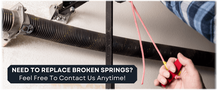 Broken Garage Door Spring Location